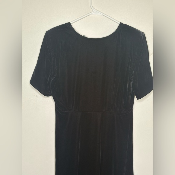 The Kooples Black Velvet Midi Dress - Picture 9 of 12